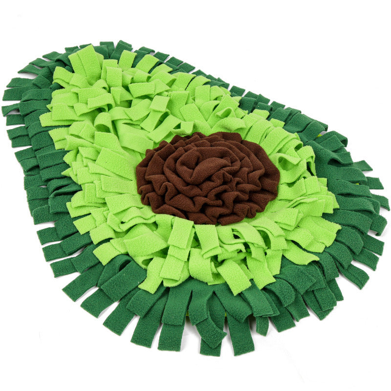 KFX-9809213 Interactive Dog Sniffing Mat for Puzzle Play and Snack Training, Non-Slip Feeding Blanket, 27.17x20.87 Inches
