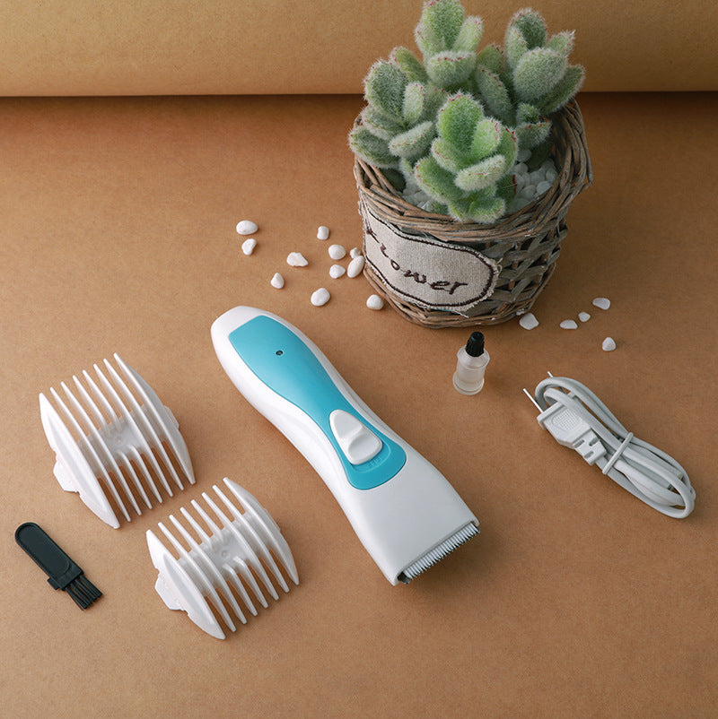 KFX-9809981 Pet Electric Clipper for Small Dogs with Ceramic and Stainless Steel Blades - Includes Combs and Accessories