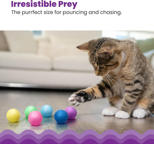 KFX-9811645 Interactive 3-Tier Cat Track Toy with Spinning Balls for Active Play and Mental Stimulation