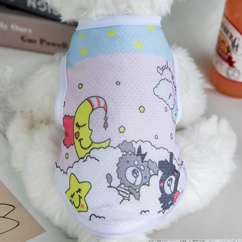 KFX-9812541 Ice Silk Casual Dog Vest for Summer, Lightweight and Breathable Design