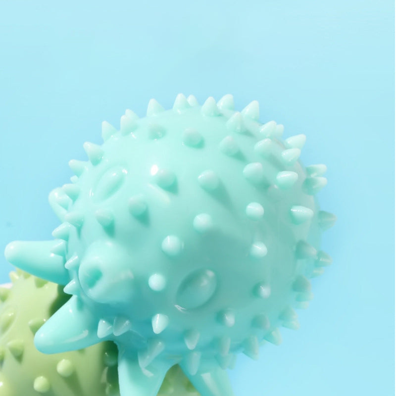 KFX-9812797 Interactive TPR Octopus Dog Toy for Puppies and Dogs – Chew-Resistant, Boredom Buster