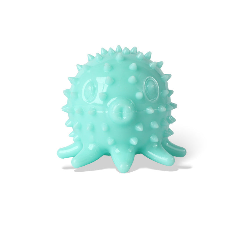 KFX-9812797 Interactive TPR Octopus Dog Toy for Puppies and Dogs – Chew-Resistant, Boredom Buster