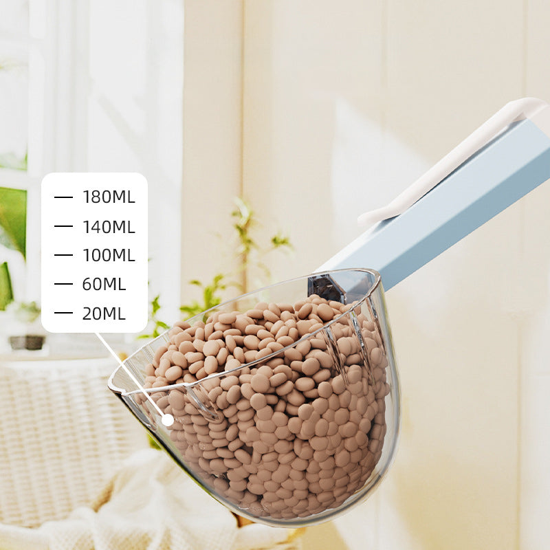 KFX-9817405 Universal Hygienic Pet Food Spoon with Clip for Dogs and Cats
