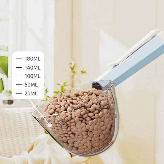 KFX-9817405 Universal Hygienic Pet Food Spoon with Clip for Dogs and Cats