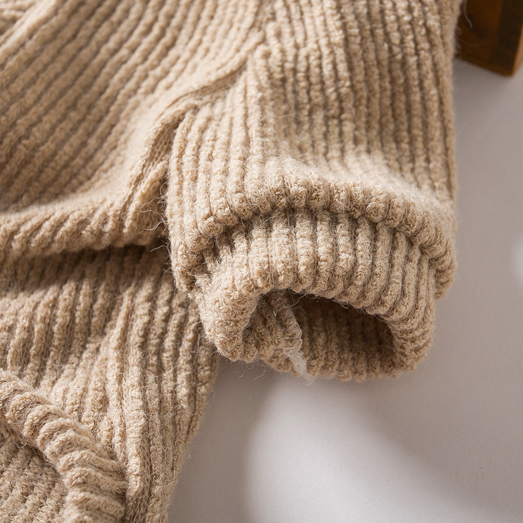 KFX-9817917 Warm Brown Dog Sweater Pullover for Small Breeds like Bichon, Pomeranian, and Schnauzer