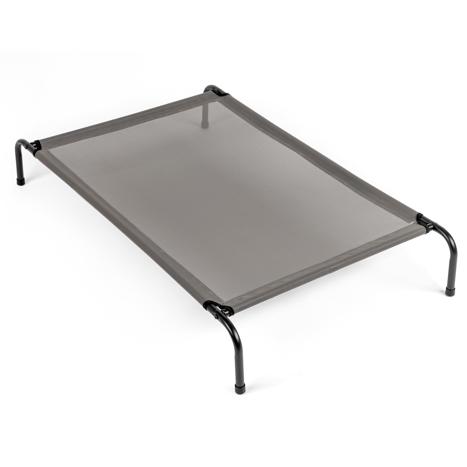 KFX-9818557 Elevated Dog Bed with Durable Textilene Mesh, Indoor and Outdoor Pet Bed, 43" x 26" x 8", Gray