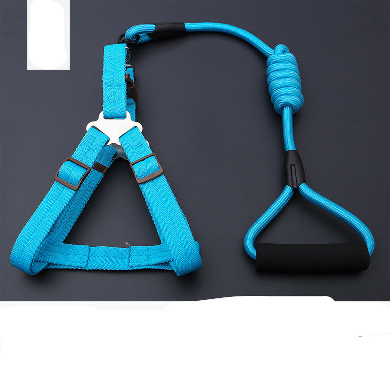 KFX-9819197 Rainbow Series Round Rope Chest and Back Collar for Dogs - Multiple Colors Available
