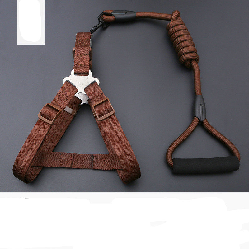 KFX-9819197 Rainbow Series Round Rope Chest and Back Collar for Dogs - Multiple Colors Available