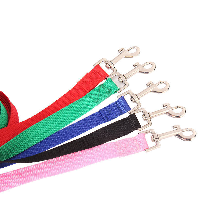 KFX-9819709 Durable Solid Color Dog Leash with Zinc Alloy Hook - Perfect for Long-Distance Control