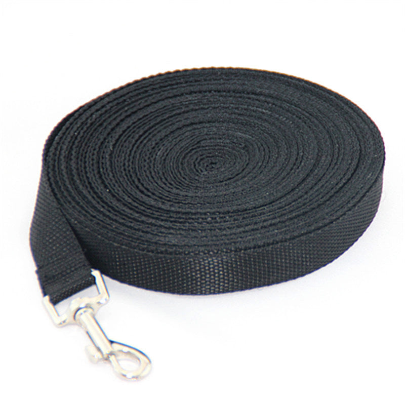 KFX-9819709 Durable Solid Color Dog Leash with Zinc Alloy Hook - Perfect for Long-Distance Control