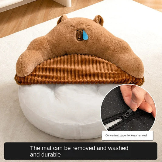 KFX-9827133 Universal Cat Nest Bed Sofa with Removable and Washable Cover for Multi-Cat Families - Cozy Winter Accessory
