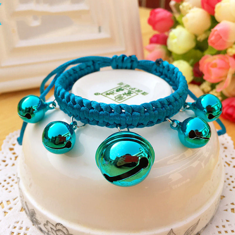 KFX-9827645 Cute Adjustable Bell Collar for Pets in Various Colors