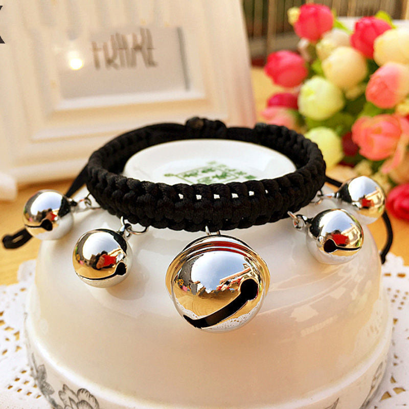 KFX-9827645 Cute Adjustable Bell Collar for Pets in Various Colors