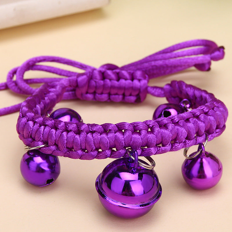 KFX-9827645 Cute Adjustable Bell Collar for Pets in Various Colors