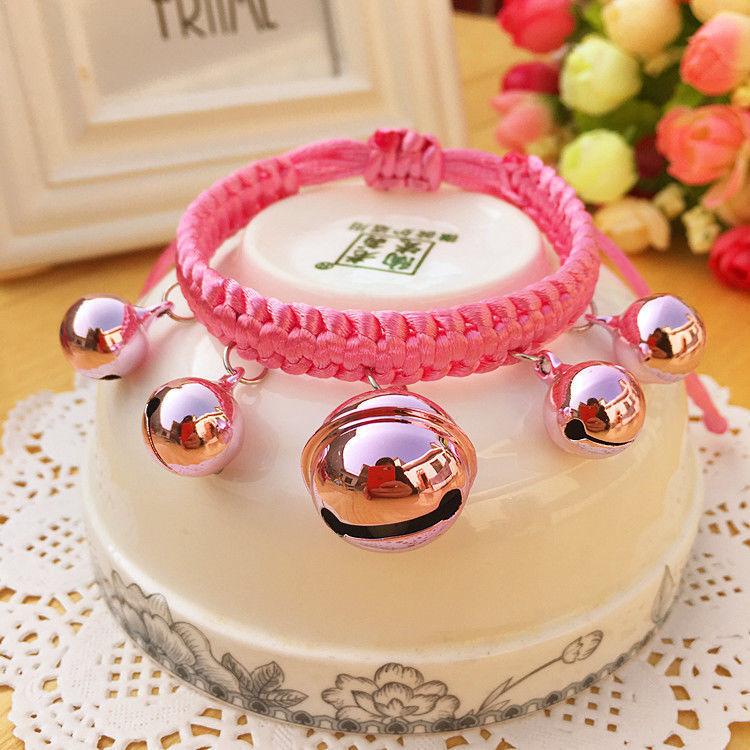 KFX-9827645 Cute Adjustable Bell Collar for Pets in Various Colors