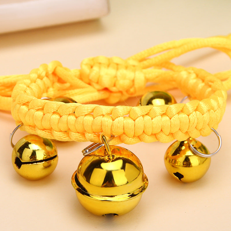 KFX-9827645 Cute Adjustable Bell Collar for Pets in Various Colors