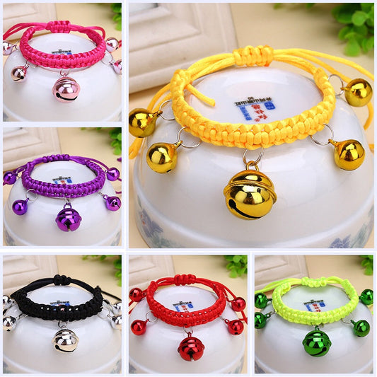 KFX-9827645 Cute Adjustable Bell Collar for Pets in Various Colors