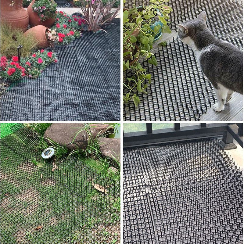 KFX-9828925 Cat-Proof Repellent Mat for Balconies and Gardens - 13x49cm Anti-Aging Polyethylene Stinger Pads