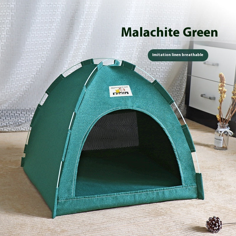 KFX-9829693 Cozy Outdoor Cat Nest Tent - Breathable & Washable House for Small to Medium Dogs