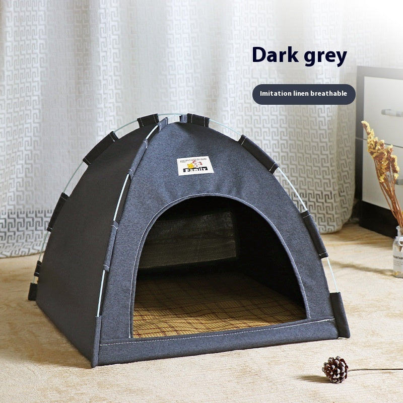 KFX-9829693 Cozy Outdoor Cat Nest Tent - Breathable & Washable House for Small to Medium Dogs
