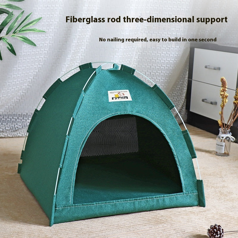 KFX-9829693 Cozy Outdoor Cat Nest Tent - Breathable & Washable House for Small to Medium Dogs