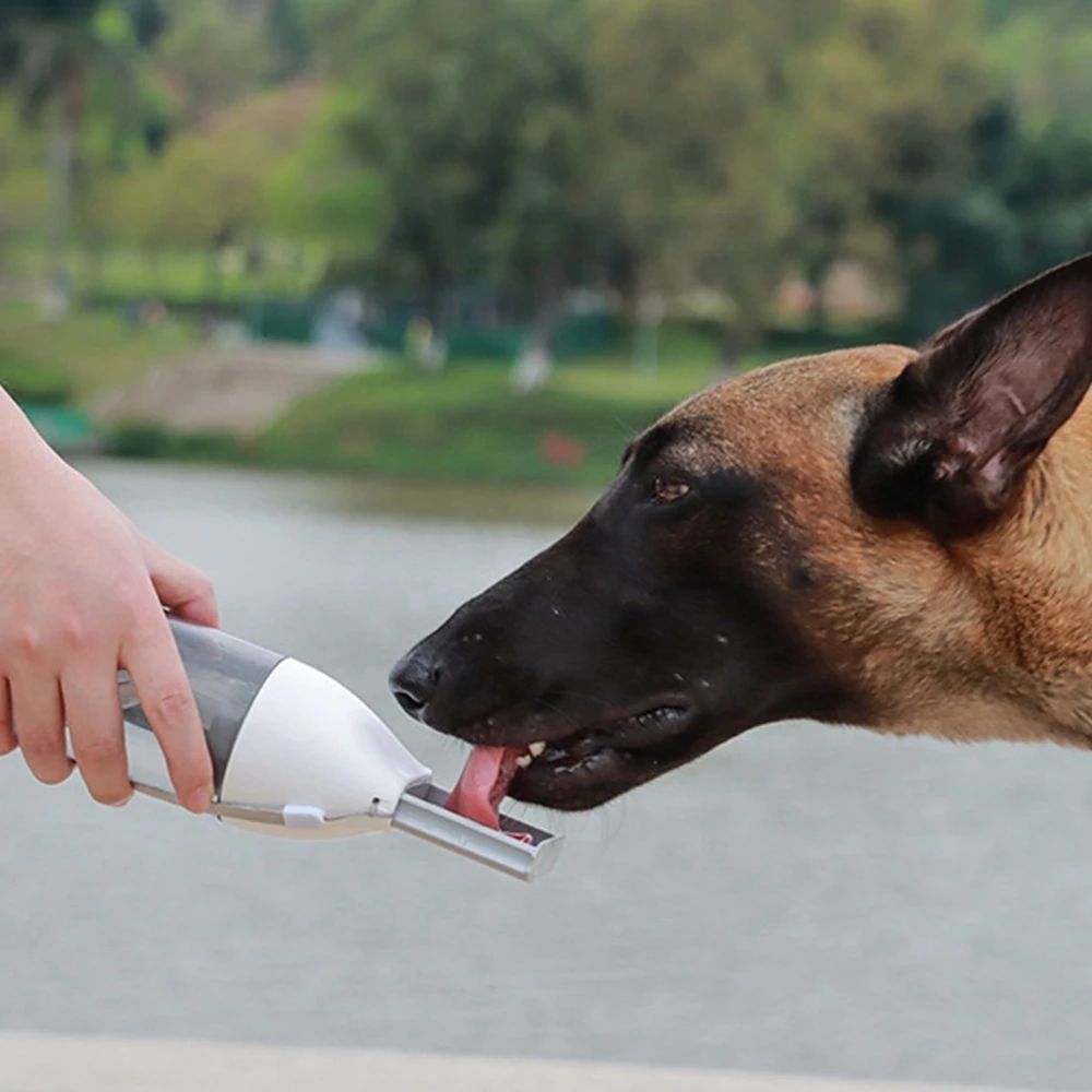 KFX-9831485 Portable Water Bottle and Food Feeder for Dogs and Cats - Ideal for Outdoor Travel