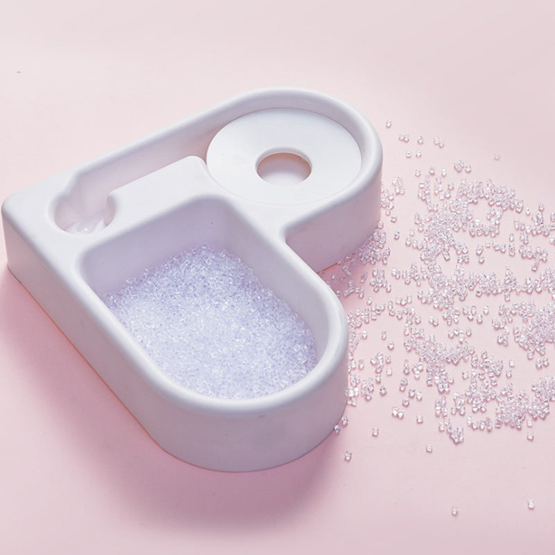 KFX-9831613 Automatic Pet Water Dispenser with 500ml Bottle Capacity - 22x22x20.8cm Heart-Shaped Design
