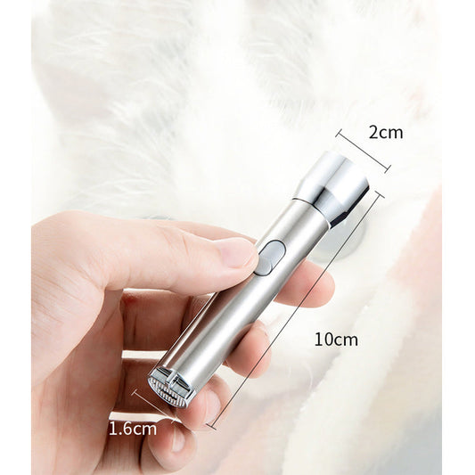 KFX-9832893 Rechargeable Mini LED Purple Multi-Pattern Laser Flashlight for Cats, Stainless Steel & Plastic, Compact Size
