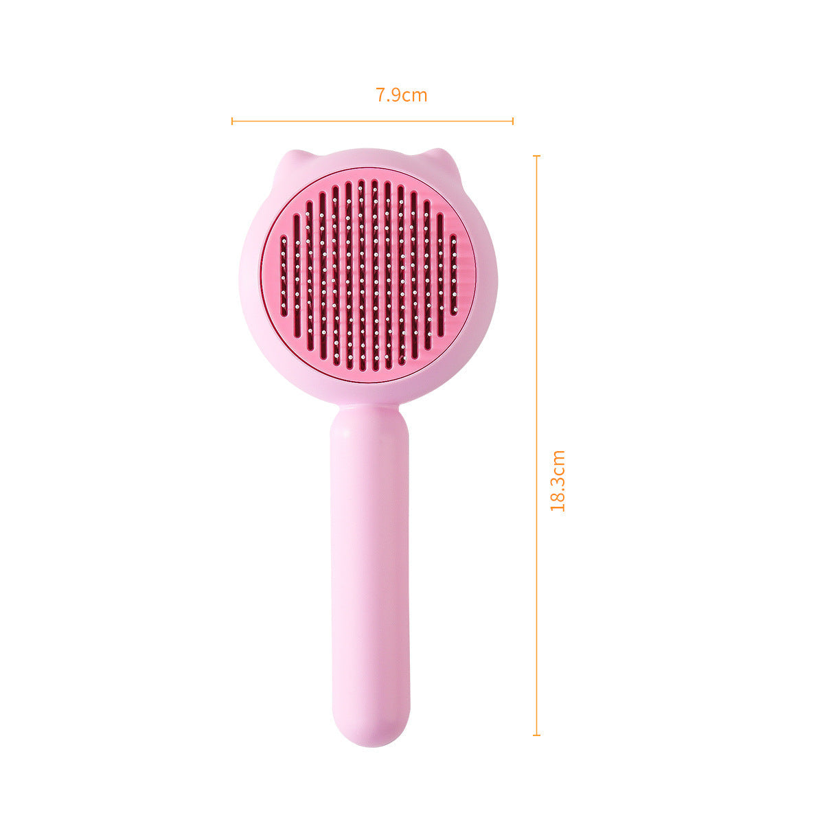KFX-9836989 Pig Hair Removal Needle Comb in Pink and Pink Yellow – ABS Stainless Steel Cat Combing Tool