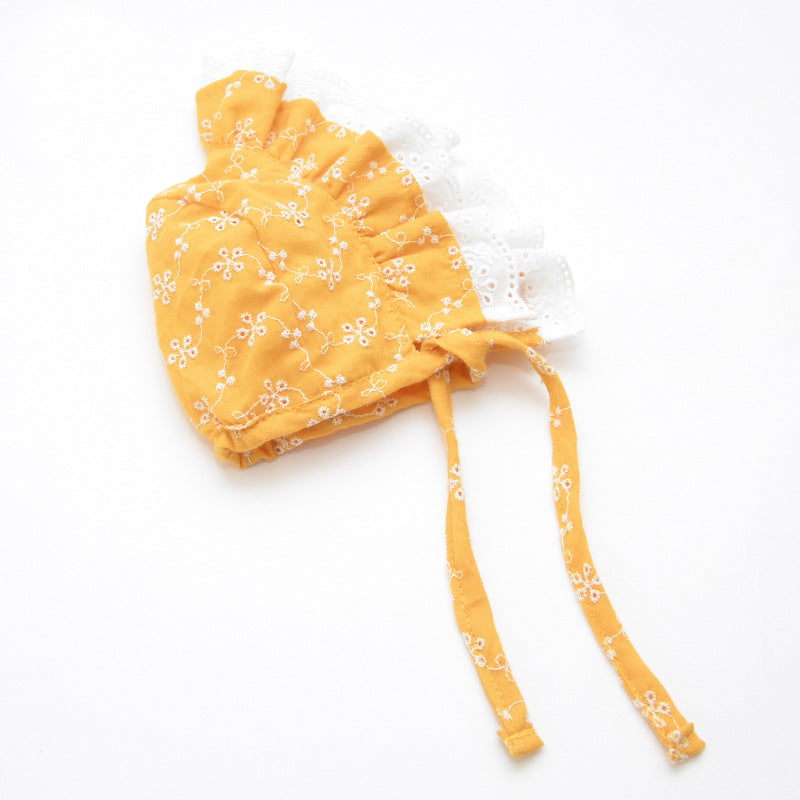 KFX-9841725 Cute Cotton Pet Hat for Puppies and Kittens - Available in Blue, White, Yellow, Sizes S, M, L