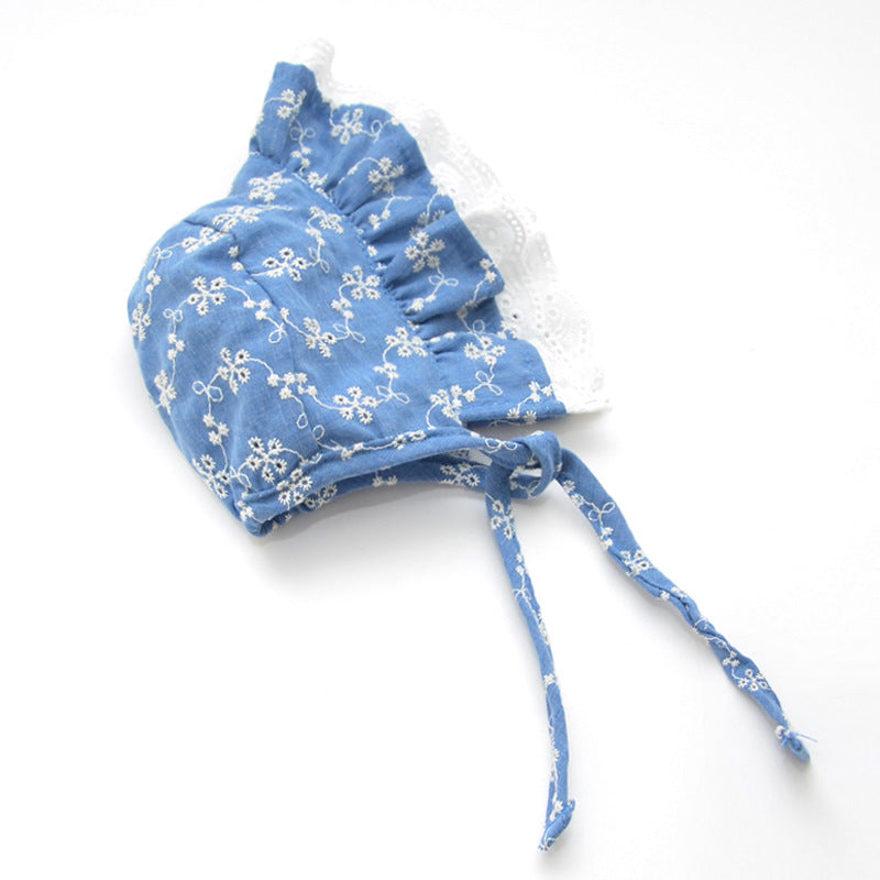 KFX-9841725 Cute Cotton Pet Hat for Puppies and Kittens - Available in Blue, White, Yellow, Sizes S, M, L