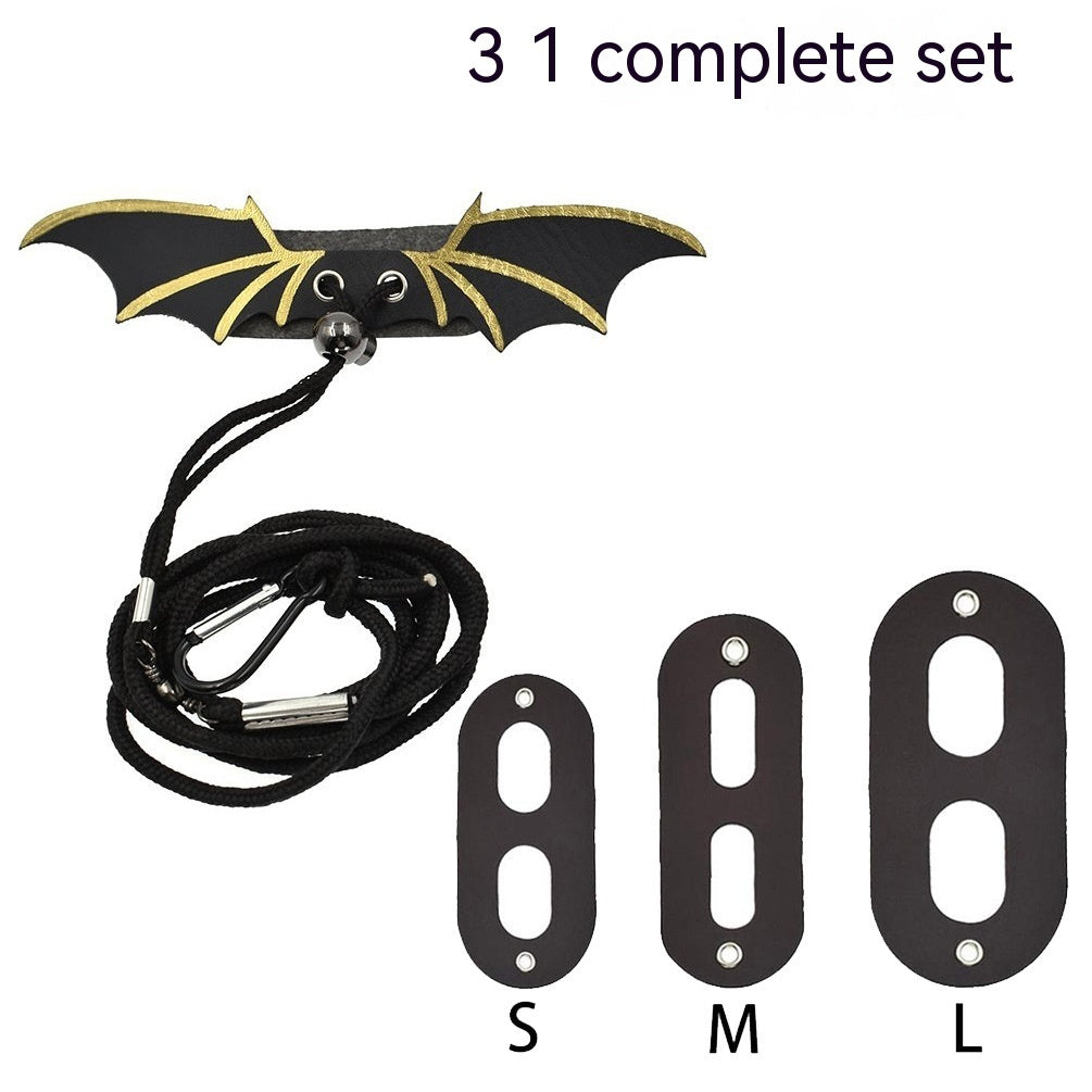 KFX-9846205 Lizard Pulling Rope with Leather Wings for Pets - 1.8m Leash Included