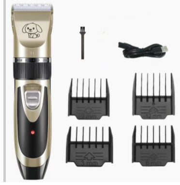 KFX-9848509 USB Rechargeable Low Noise Electric Pet Hair Clipper with Detachable Blade and Adjustable Speed