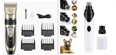 KFX-9848509 USB Rechargeable Low Noise Electric Pet Hair Clipper with Detachable Blade and Adjustable Speed