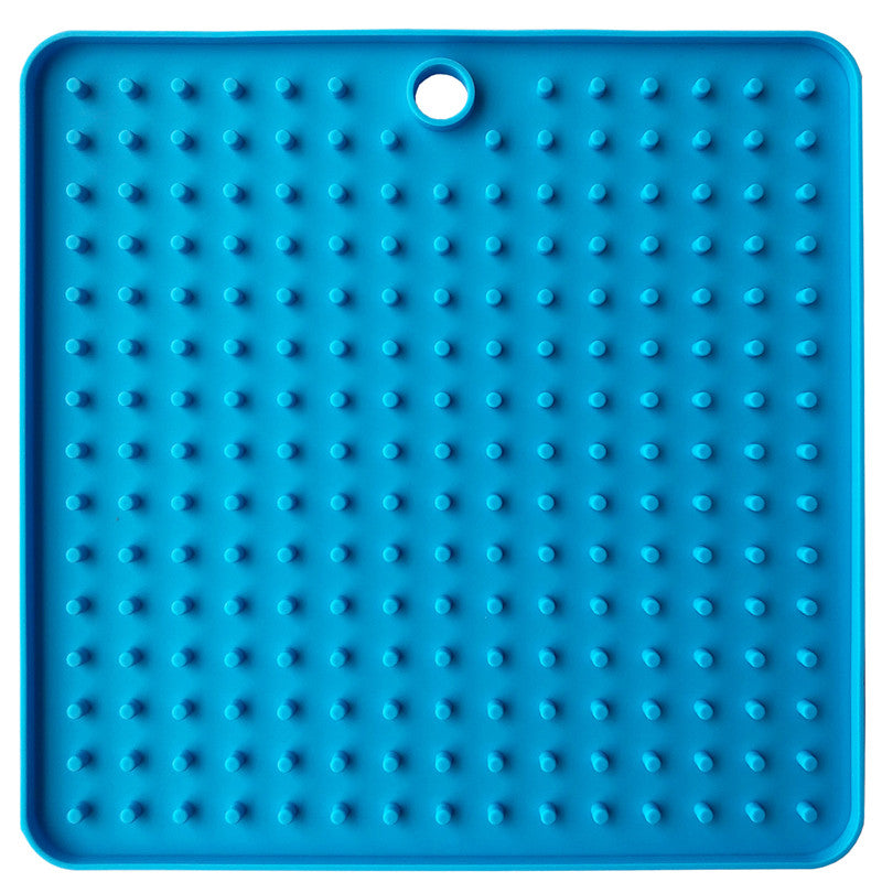 KFX-9848765 Silicone Pet Licking Pad for Interactive Slow Feeding, 18.5cm x 18.5cm