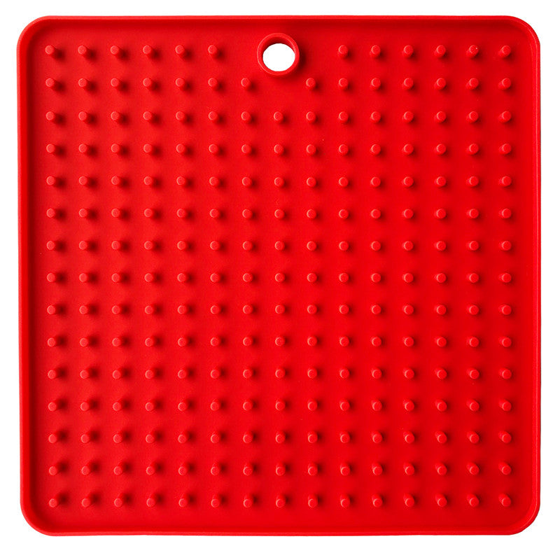 KFX-9848765 Silicone Pet Licking Pad for Interactive Slow Feeding, 18.5cm x 18.5cm