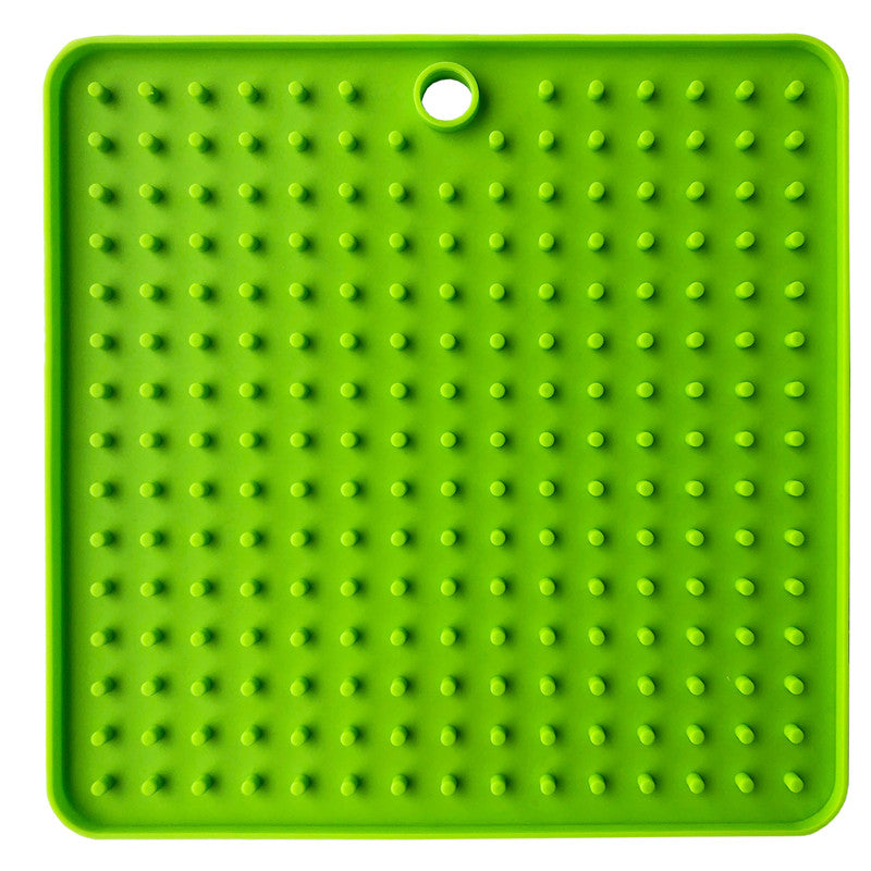 KFX-9848765 Silicone Pet Licking Pad for Interactive Slow Feeding, 18.5cm x 18.5cm