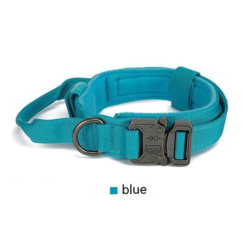 KFX-9848893 Durable Outdoor Nylon Dog Collar with Reflective Stitching - Sizes M, L, XL
