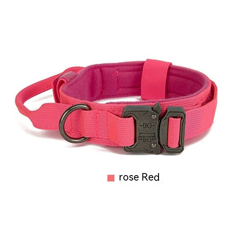 KFX-9848893 Durable Outdoor Nylon Dog Collar with Reflective Stitching - Sizes M, L, XL