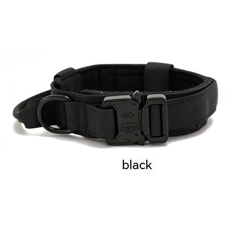 KFX-9848893 Durable Outdoor Nylon Dog Collar with Reflective Stitching - Sizes M, L, XL