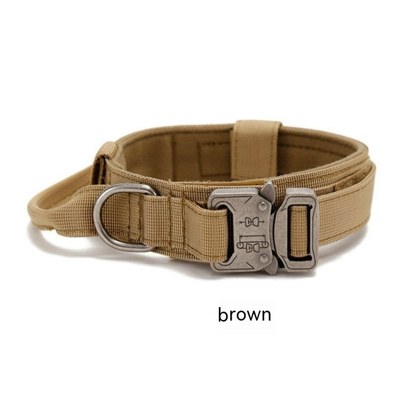 KFX-9848893 Durable Outdoor Nylon Dog Collar with Reflective Stitching - Sizes M, L, XL