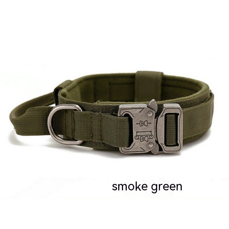 KFX-9848893 Durable Outdoor Nylon Dog Collar with Reflective Stitching - Sizes M, L, XL