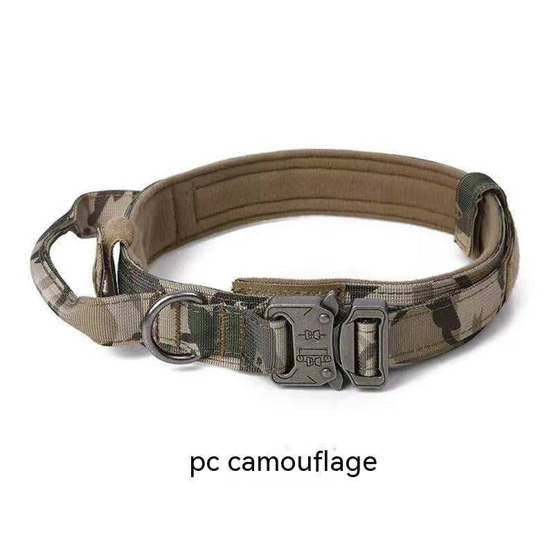 KFX-9848893 Durable Outdoor Nylon Dog Collar with Reflective Stitching - Sizes M, L, XL