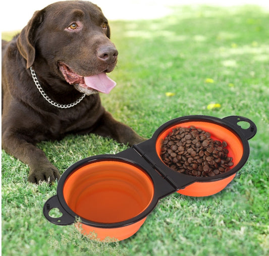 KFX-9852861 Collapsible Silicone Pet Travel Bowl for Dogs - Multiple Colors Available