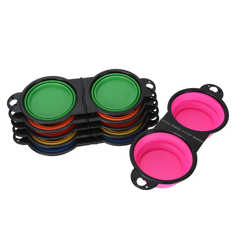 KFX-9852861 Collapsible Silicone Pet Travel Bowl for Dogs - Multiple Colors Available