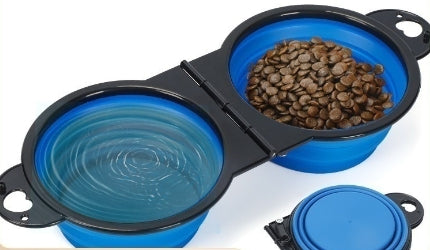 KFX-9852861 Collapsible Silicone Pet Travel Bowl for Dogs - Multiple Colors Available