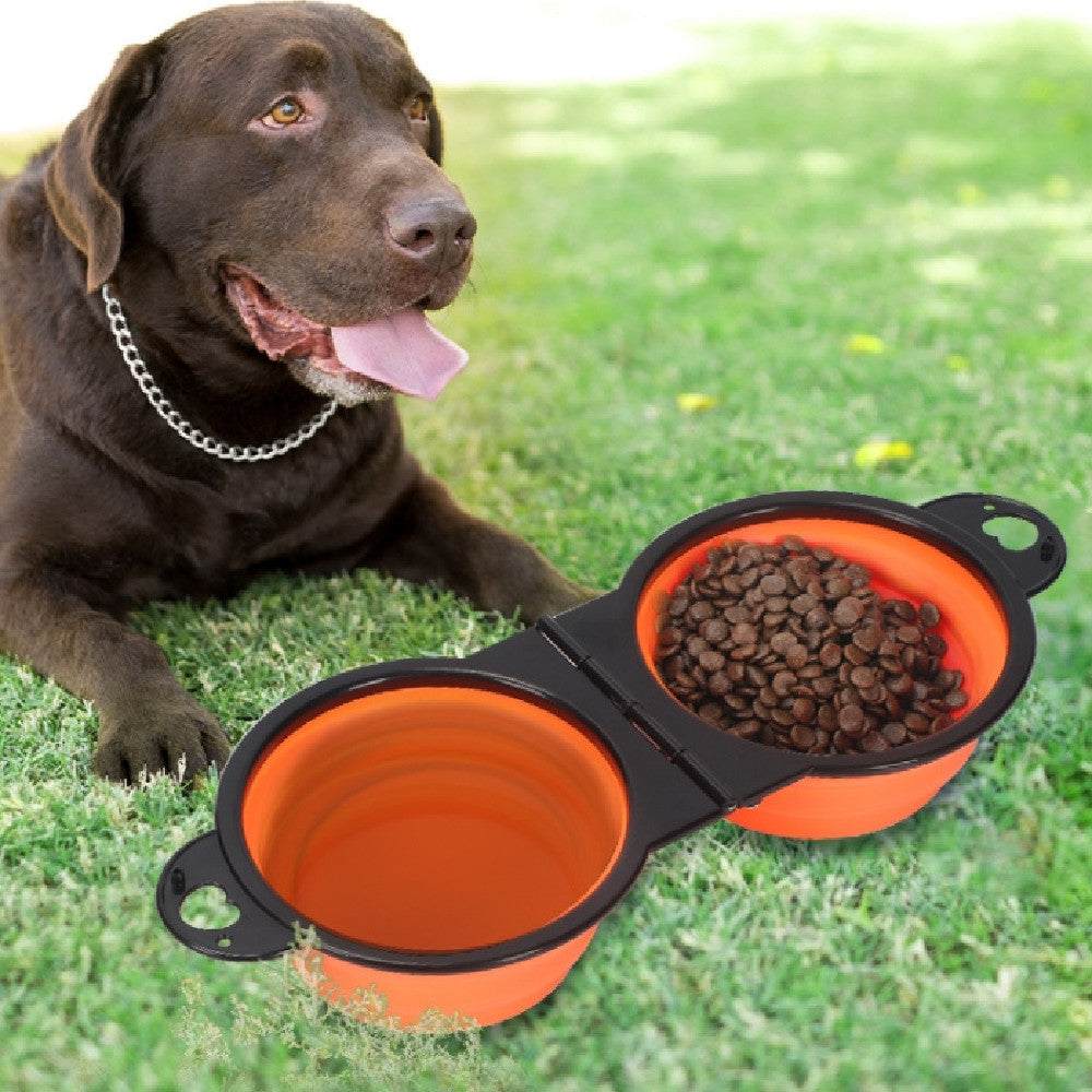 KFX-9852861 Collapsible Silicone Pet Travel Bowl for Dogs - Multiple Colors Available