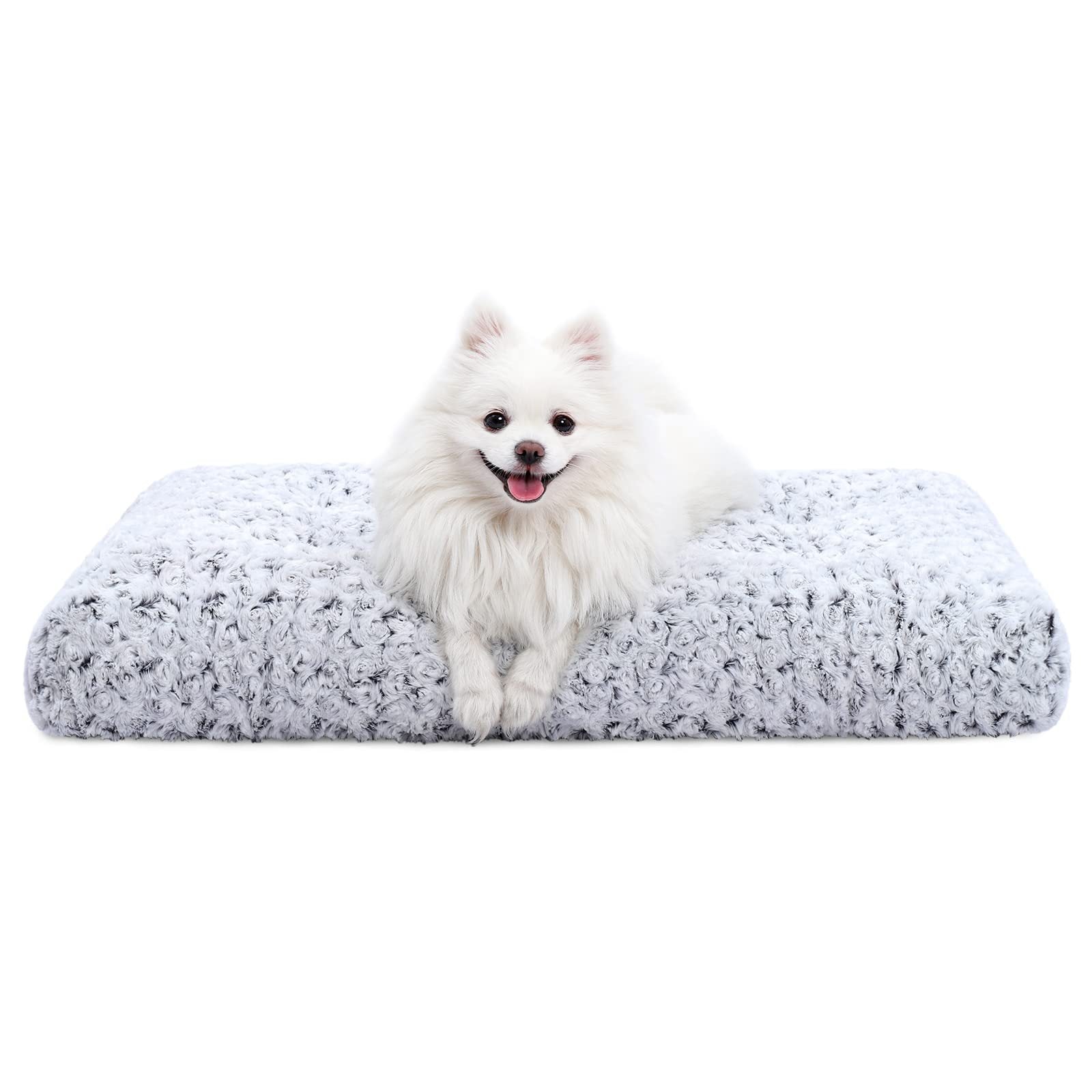 KFX-9854525 Embossed Velvet Dog Mat - Bite-Resistant, Scratch-Proof, Soft & Anti-Slip for All Seasons