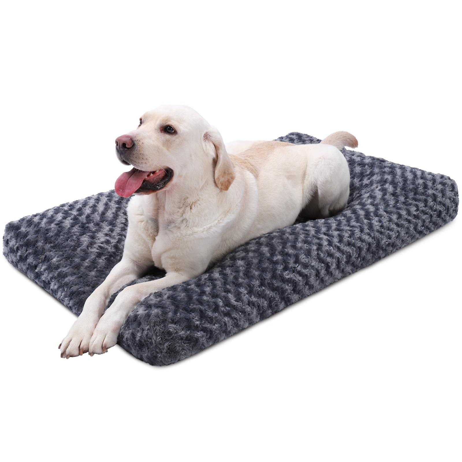 KFX-9854525 Embossed Velvet Dog Mat - Bite-Resistant, Scratch-Proof, Soft & Anti-Slip for All Seasons