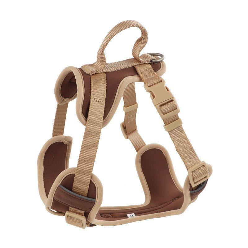 KFX-9855293 Comfortable Dog Harness and Leash Set with Adjustable Chest Strap - Multiple Colors Available